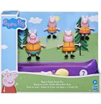 PEPPA LE COCHON ET SA FAMILLE VOYAGE EN CANOE - 5 PIECES - FIGURINES PEPPA PIG - MINI UNIVERS