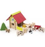 PETITE FERME AVEC ANIMAUX 70 PIECES - JEUJURA - 8051 - JEU DE CONSTRUCTION EN BOIS