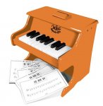 PIANO ORANGE SUN EN BOIS 18 TOUCHES + PARTITIONS - VILAC - 50839 - JOUET MUSICAL