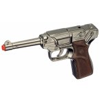 PISTOLET POLICE 8 COUPS EN METAL ET PLASTIQUE - GONHER - 124