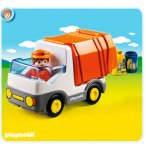 PLAYMOBIL 1.2.3 6774 CAMION POUBELLE