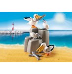 PLAYMOBIL AQUARIUM 9070 FAMILLE DE PELICANS