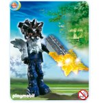 PLAYMOBIL CHASSEURS DE TRESORS 4849 GARDIEN DU TEMPLE AVEC ARME LUMINEUSE ORANGE