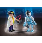 PLAYMOBIL CITY ACTION 6844 INVENTEUR ET ROBOT