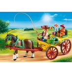 PLAYMOBIL COUNTRY 6932 CALECHE AVEC ATTELAGE