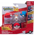 POKEMON CLIP 'N' GO : CEINTURE DU DRESSEUR AVEC GREAT BALL ET POKE BALL + FIGURINE FLAMBINO - BANDAI