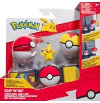 POKEMON CLIP 'N' GO : CEINTURE DU DRESSEUR AVEC POKE BALL ET LEVEL BALL + FIGURINE PIKACHU - BANDAI