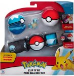 POKEMON CLIP 'N' GO : CEINTURE DU DRESSEUR AVEC POKEBALL ET DIVE BALL + FIGURINE CARAPUCE - TOMY