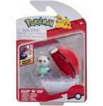 POKEMON CLIP 'N' GO : MOUSTILLON ET SA POKE BALL - POKEBALL - FIGURINE - BANDAI - 38261