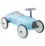PORTEUR VOITURE DE COURSE VINTAGE METAL BLEU TENDRE - VILAC - 1124 - BEBE