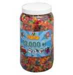 POT DE 13000 PERLES A REPASSER HAMA MIDI COULEURS ASSORTIES NEON - 211-51