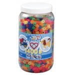 POT DE 1400 PERLES A REPASSER HAMA MAXI COULEURS ASSORTIES NEON - 8542