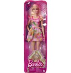 POUPEE BARBIE FASHIONISTAS BLONDE CHEVEUX LONG - ROBE ROSE AVEC CHAUSSURES A TALONS - MATTEL - HBV15