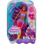 POUPEE BARBIE MERMAID POWER : SIRENE BROOKLYN CHEVEUX VIOLET ET ROSE + OISEAU + 3 ACCESSOIRES - MATTEL - HHG53