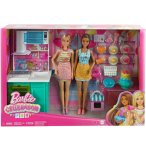 POUPEE BARBIE METIER : LA CUISINE DE BARBIE AVEC 18 ACCESSOIRES + 2 POUPEES MANNEQUINS - MATTEL - HJY94