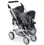 POUSSETTE JUMEAUX VARIO JEAN GRIS POUPEES - BAYER CHIC 2000 - 68976 - POUSSETTE DOUBLE