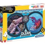 PUZZLE ANIMAUX MARINS POULPE ET MEDUSE - 180 PIECES - COLLECTION NATIONAL GEOGRAPHIC - CLEMENTONI - 29205