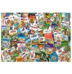 PUZZLE ASTERIX : LES ALBUMS DES AVENTURES DU GAULOIS 1000 PIECES - HEROS BD - NATHAN - 878253