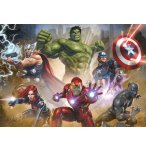 PUZZLE AVENGERS : THOR BLACK PANTHER HULK IRON MAN 1000 PIECES - COLLECTION SUPER HEROES - EDUCA 17694