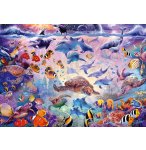 PUZZLE BEAUTE DE L'OCEAN 1000 PIECES - FONDS MARINS, POISSONS, TORTUES - SCHMIDT - 56758
