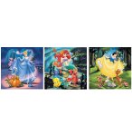 PUZZLE BLANCHE NEIGE - CENDRILLON - ARIEL LA PETITE SIRENE 3 X 49 PIECES - RAVENSBURGER - 093397