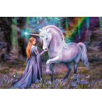 PUZZLE BLUEBELL WOODS 1500 PIECES - ANNE STOKES - COLLECTION LICORNE - CLEMENTONI - 31821