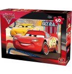 PUZZLE CARS 3 : FLASH MCQUEEN FAIT LA COURSE AVEC CRUZ RAMIREZ 50 PIECES - COLLECTION DISNEY - KING