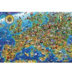 PUZZLE CARTE DE L'EUROPE - 500 PIECES - COLLECTION GEOGRAPHIE - EDUCA - 17962