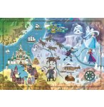 PUZZLE CARTE DE L'HISTOIRE DE LA REINE DES NEIGES 1000 PIECES - COLLECTION DISNEY - CLEMENTONI - 39666