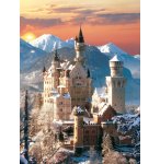 PUZZLE CHATEAU DU NEUSCHWANSTEIN SOUS LA NEIGE 1500 PIECES - COLLECTION PAYSAGE - CLEMENTONI - 31925