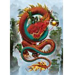 PUZZLE CHINE : DRAGON ROUGE DE LA BONNE FORTUNE 500 PIECES - COLLECTION FANTASTIQUE - EDUCA - 19003