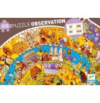 PUZZLE D'OBSERVATION ROND - HISTOIRE 350 PIECES AVEC POSTER ET LIVRET - DJECO - DJ07470