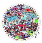 PUZZLE D'OBSERVATION ROND - LES POMPIERS 208 PIECES - JANOD - J02793