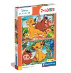 PUZZLE DISNEY - LE ROI LION : SIMBA TIMON PUMBA 2 X 60 PIECES - CLEMENTONI - 21604