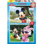 PUZZLE DISNEY : MICKEY ET MINNIE AU PARC 2 X 20 PIECES - EDUCA - 18884