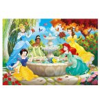 PUZZLE DISNEY PRINCESS : PROMENADE AU PARC DU CHATEAU 60 PIECES - SUPERCOLOR - CLEMENTONI - 26064