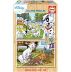 PUZZLE EN BOIS DISNEY 101 DALMATIENS - ARISTOCHATS : CHAT MARIE 2 X 25 PIECES - EDUCA - 18082