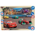 PUZZLE EN BOIS DISNEY CARS - 9 PIECES - EICHHORN - PUZZLE A ENCASTRER - PUZZLE AVEC BOUTONS