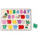 PUZZLE EN BOIS DYSNEY APPRENDRE  A COMPTER 1-20 AVEC MICKEY - 20 PIECES - PUZZLE A ENCASTRER 