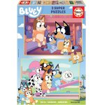 PUZZLE EN BOIS LA FAMILLE DE CHIEN DE BLUEY 2 X 25 PIECES - EDUCA - 19407