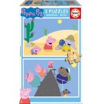 PUZZLE EN BOIS PEPPA LE COCHON / PIG 2 X 25 PIECES - EDUCA - 17158