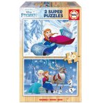 PUZZLE EN BOIS REINE DES NEIGES 2 X 50 PIECES - EDUCA - 16802