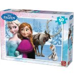 PUZZLE ENFANT DISNEY LA REINE DES NEIGES AVEC ELSA OLAF ET SVEN 50 PIECES - KING - 5315A