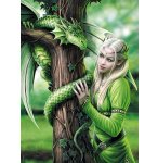 PUZZLE ESPRITS CONNECTES 1000 PIECES - ANNE STOKES - COLLECTION DRAGON - CLEMENTONI - 39463