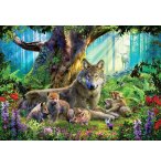 PUZZLE FAMILLE DE LOUP DANS LA FORET 1000 PIECES - COLLECTION ANIMAUX DE LA FORET - RAVENSBURGER 159871