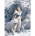 PUZZLE GARDIENNE DE L'HIVER 1000 PIECES - ANNE STOKES - COLLECTION LOUP - CLEMENTONI - 39477