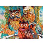 PUZZLE HIBOUX ET CHOUETTES 2000 PIECES - COLLECTION ANIMAUX ET ART