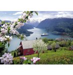 PUZZLE IDYLLE SCANDINAVE 500 PIECES - COLLECTION PAYSAGE ET LAC - RAVENSBURGER