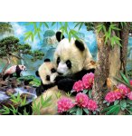 PUZZLE LA FAMILLE DE PANDA 1000 PIECES - COLLECTION ANIMAUX - EDUCA 17995