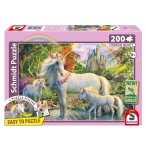 PUZZLE LA LICORNE ET SES POULAINS 200 PIECES - ANIMAUX FANTASTIQUES - SCHMIDT - 56540